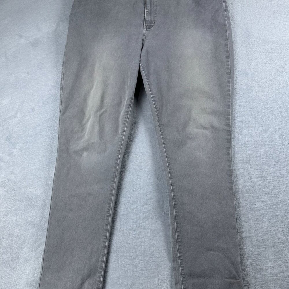 Coldwater Creek Straight Leg Jeans Women's Size 14 High Rise Natural Fit Gray